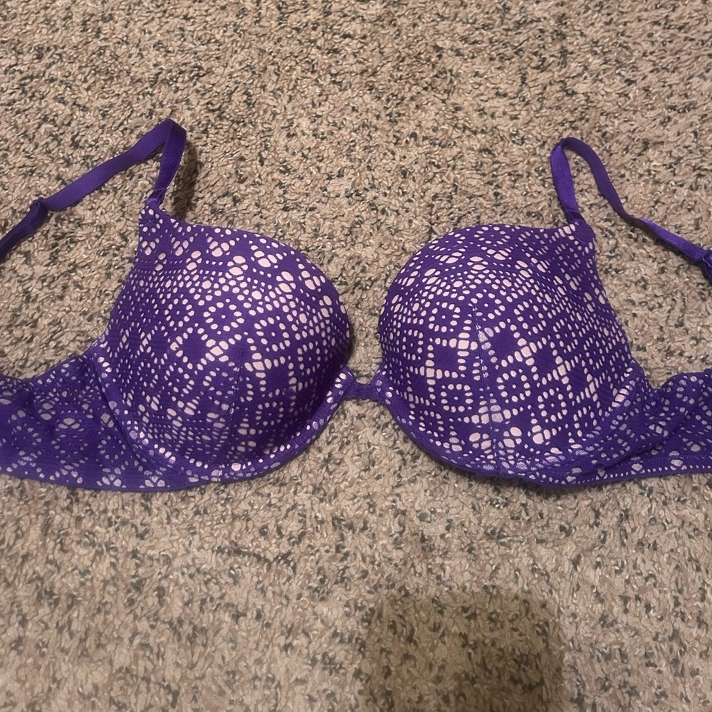 Victoria's Secret Purple Lace Bra